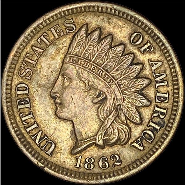 1862 Copper-Nickel Indian Head Cent CHOICE AU