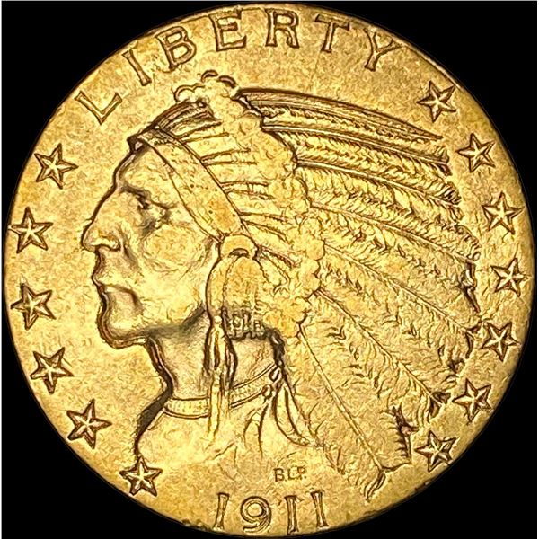 1911-S Gold $5 Half Eagle CLOSELY UNCIRCULATED