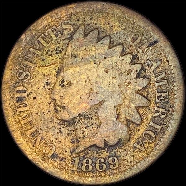 1869 Indian Head Cent NICELY CIRCULATED