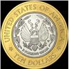Image 2 : 2000-W Bimetallic $10 Library of Congress SUPERB GEM BU