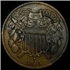 Image 1 : 1865 Copper Two-Cent Piece CLOSELY  UNCIRCULATED