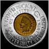 Image 1 : 1905 Indian Head Cent in Good Luck Token  CHOICE BU