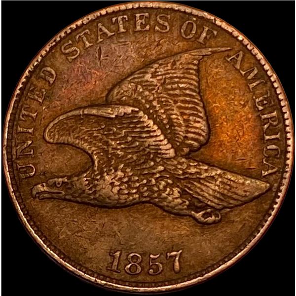 1857 Flying Eagle Cent ABOUT UNCIRCULATED