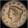 Image 1 : 1837 Coronet Head Large Cent   NEARLY  UNCIRCULATED