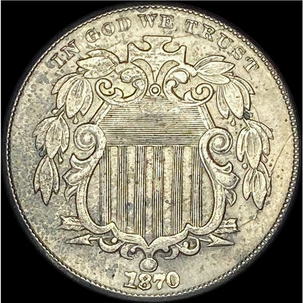 1870 Shield Nickel  UNCIRCULATED