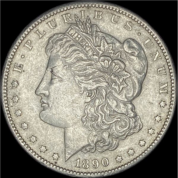 1890-S Silver Morgan Dollar  NEARLY  UNCIRCULATED