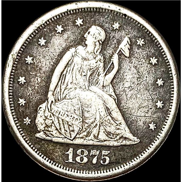 1875-S Silver Twenty Cents LIGHTLY CIRCULATED