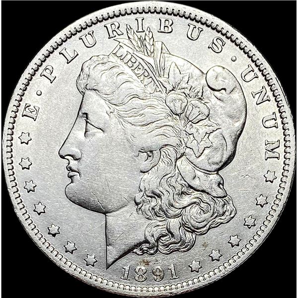 1891 Morgan Silver Dollar NEARLY UNCIRCULATED
