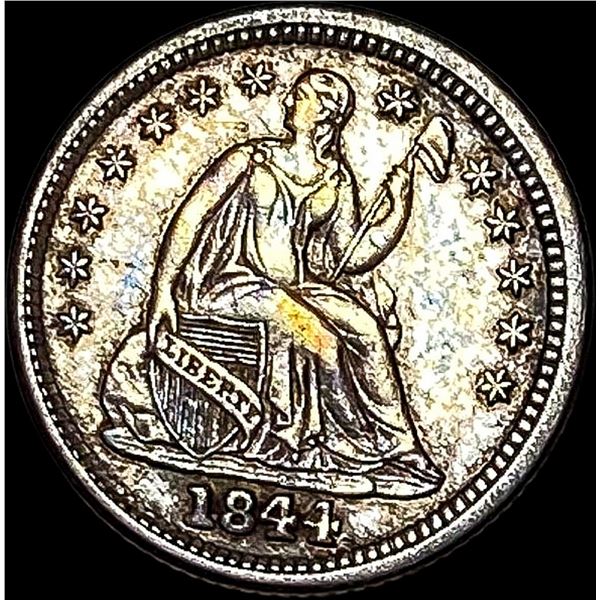 1841 Silver Half Dime CLOSELY UNCIRCULATED
