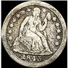 1843-O Silver Seated Liberty Dime LIGHTLY  CIRCULATED