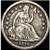1840-O Seated Liberty Dime No Drapery LIGHTLY  CIRCULATED