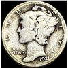 Image 1 : 1921-D Silver Mercury Dime NICELY CIRCULATED