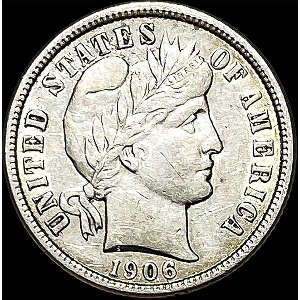 1906 Barber Dime CLOSELY UNCIRCULATED