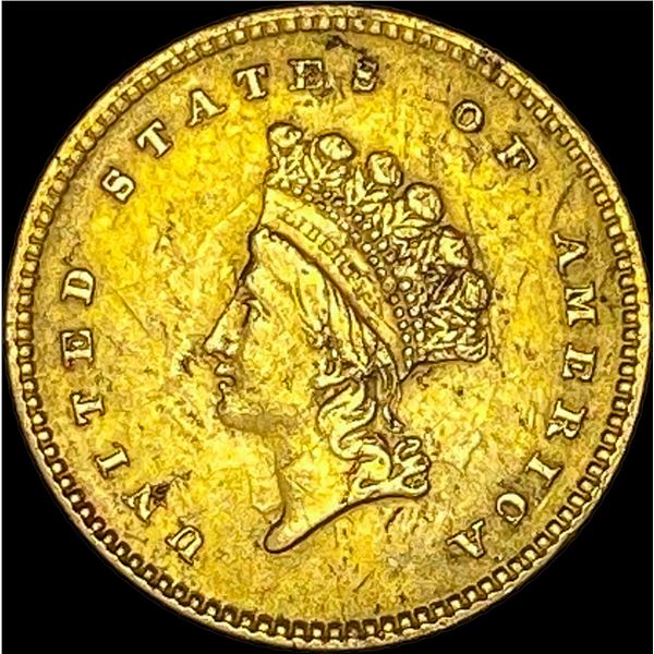 1854 Gold $1 Indian Head Type 2   HIGH GRADE