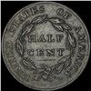 Image 2 : 1826 Classic Head Half Cent  CLOSELY  UNCIRCULATED