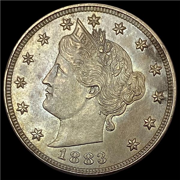 1883 Liberty Head V Nickel w/ Cents  UNCIRCULATED