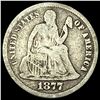 Image 1 : 1877-CC Silver Seated Liberty Dime NICELY  CIRCULATED