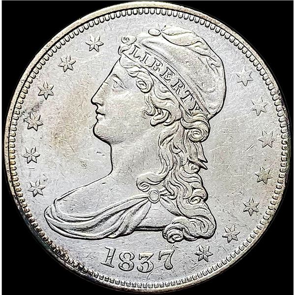 1837 Capped Bust Half Dollar CLOSELY  UNCIRCULATED