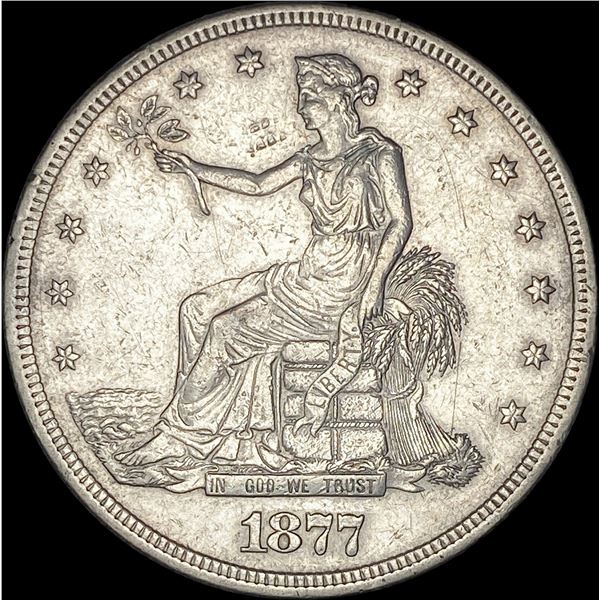 1877-S Silver Trade Dollar CLOSELY  UNCIRCULATED