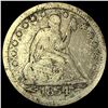 Image 1 : 1854-O Silver Seated Liberty Quarter   NICELY  CIRCULATED