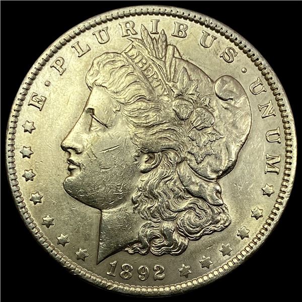 1892 Silver Morgan Dollar  CLOSELY  UNCIRCULATED