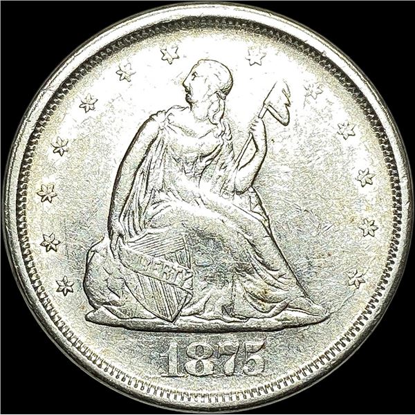 1875-S Silver Twenty Cents CLOSELY  UNCIRCULATED