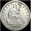 Image 1 : 1857 Seated Liberty Silver Quarter CLOSELY  UNCIRCULATED
