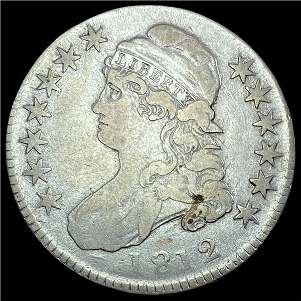1812 Capped Bust Half Dollar LIGHTLY  CIRCULATED