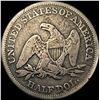 Image 2 : 1859 Seated Liberty Half Dollar NICELY  CIRCULATED