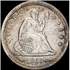 Image 1 : 1855 Arrows Seated Liberty Silver Quarter  CLOSELY UNCIRCULATED