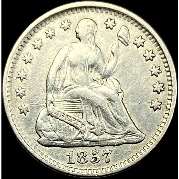 1857 Seated Liberty Half Dime NEARLY  UNCIRCULATED