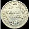 Image 2 : 1857 Seated Liberty Half Dime NEARLY  UNCIRCULATED
