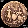 Image 1 : 1837 Three Cent Feuchtwanger HT-262 NEARLY UNCIRCULATED