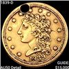 Image 1 : 1839-D $2.50 Gold Quarter Eagle CLOSELY UNCIRCULATED