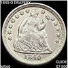 Image 1 : 1840-O DRAPERY Seated Liberty Half Dime UNCIRCULATED
