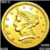 Image 1 : 1841-C $2.50 Gold Quarter Eagle CHOICE AU