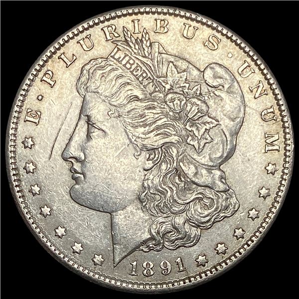 1891-S Silver Morgan Dollar CLOSELY UNCIRCULATED