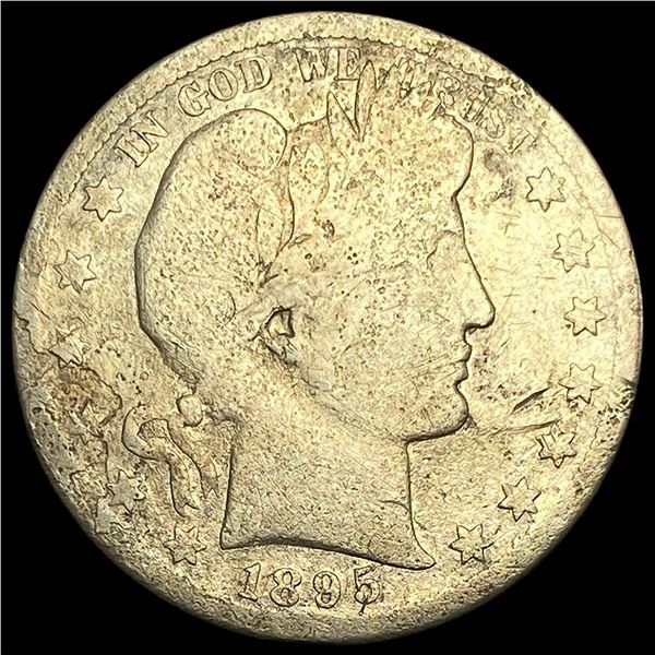1895-S Silver Barber Half Dollar NICELY CIRCULATED