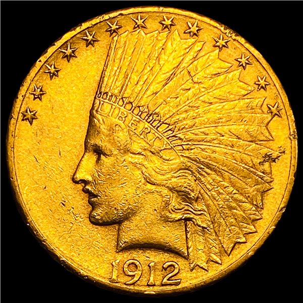1912 Indian Head $10 Gold Eagle CLOSELY UNCIRCULATED