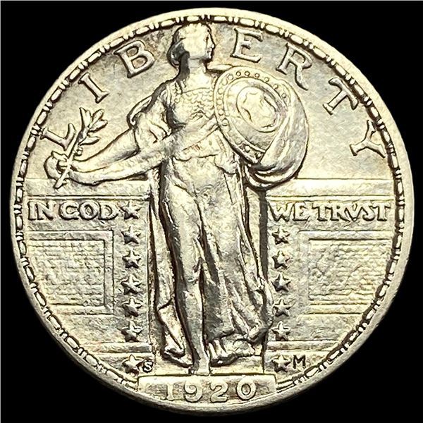 1920-S Silver Standing Liberty Quarter CLOSELY UNCIRCULATED