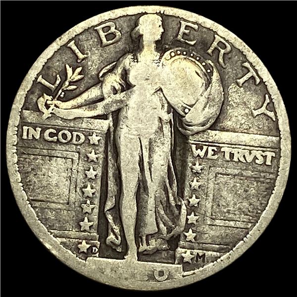 1927-D Silver Standing Liberty Quarter NICELY CIRCULATED
