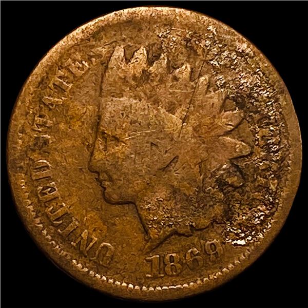 1869 Indian Head Cent NICELY CIRCULATED