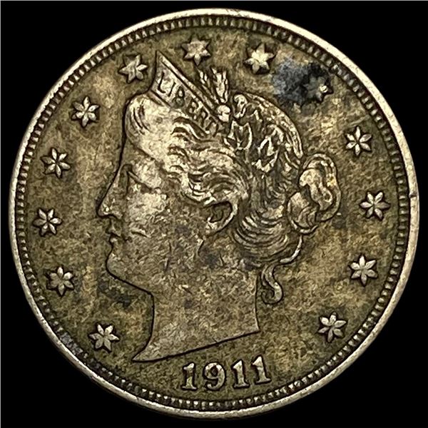 1911 Liberty Head Nickel NEARLY UNCIRCULATED
