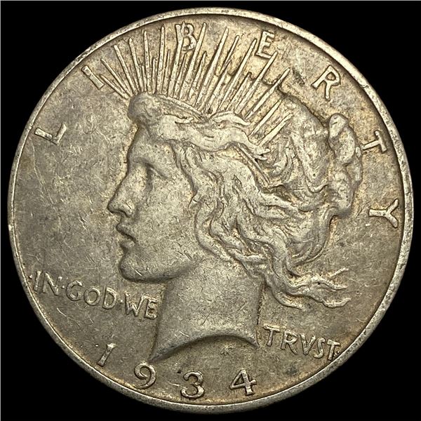 1934 Peace Silver Dollar NEARLY UNCIRCULATED