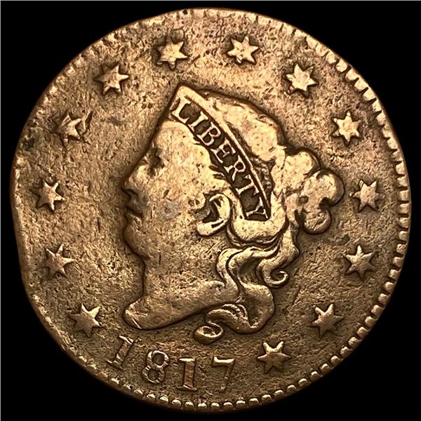 1817 Coronet Head Large Cent NICELY CIRCULATED