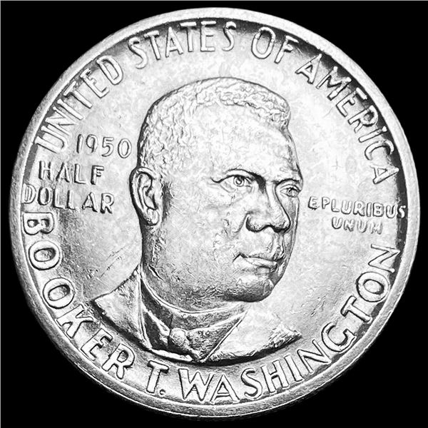 1950-S Silver Half Dollar Booker T. Washington CHOICE BU