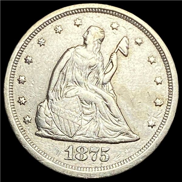 1875-S Silver Twenty Cents CLOSELY UNCIRCULATED