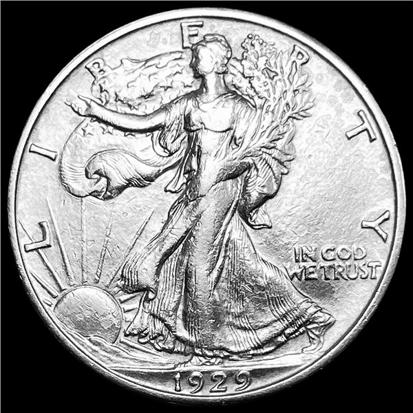 1929-S Silver Walking Liberty Half Dollar CLOSELY UNCIRCULATED