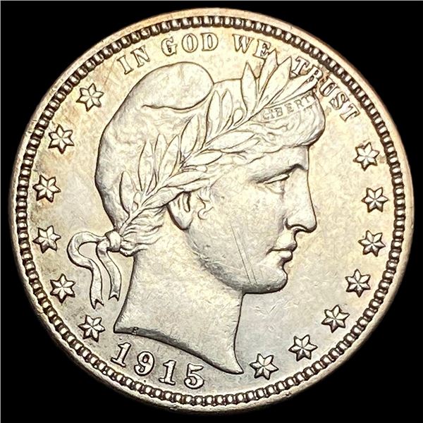 1915-D Silver Barber Quarter CLOSELY UNCIRCULATED