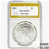 1991 American Silver Eagle PGA MS70